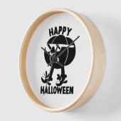 ハロウィーンハッピーハローウィンパンプキン 壁時計 (傾斜)