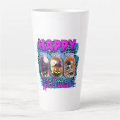ハロウィーンハッピーハローウィン誕生日 カフェラテマグ (正面)