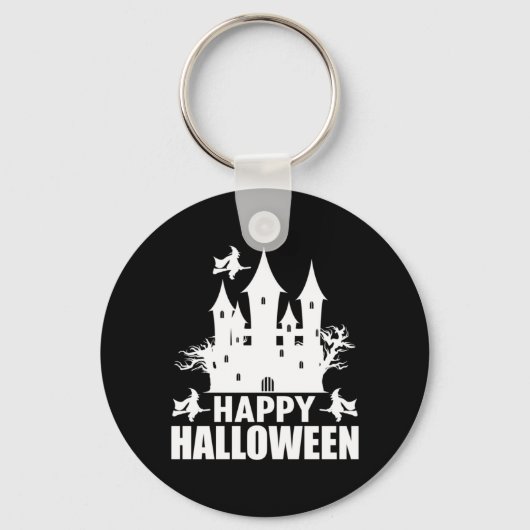 ハロウィーンハッピーハローウィン誕生日 キーホルダー (正面)