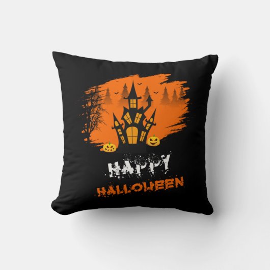 ハロウィーンハッピーハローウィン誕生日 クッション (正面)