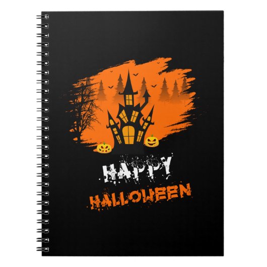 ハロウィーンハッピーハローウィン誕生日 ノートブック (正面)