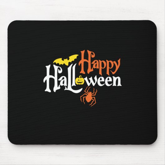 ハロウィーンハッピーハローウィン誕生日 マウスパッド (正面)