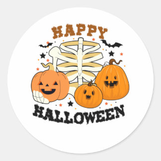 ハロウィーンハッピーハローウィン誕生日 ラウンドシール