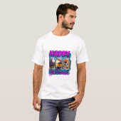 ハロウィーンハッピーハローウィン誕生日 Tシャツ (正面フル)