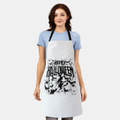 ハロウィーンハッピーハローウィン エプロン (着用した状態)