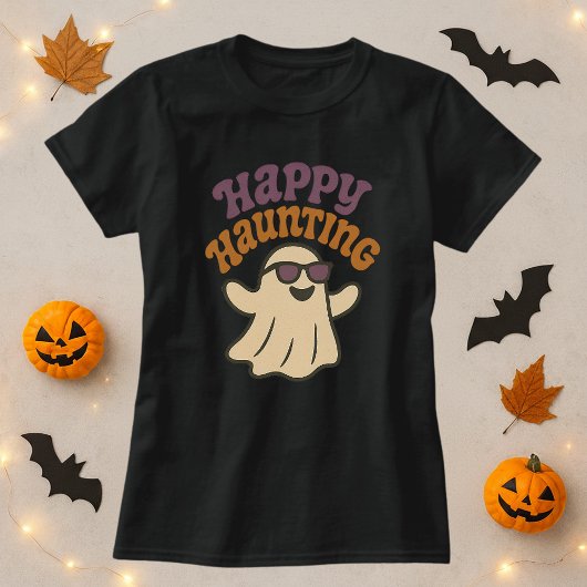 ハロウィーンハッピーハントクール幽霊 Tシャツ