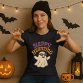 ハロウィーンハッピーハントクール幽霊 Tシャツ