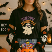 ハロウィーンハッピーハントクール幽霊 Tシャツ