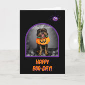 ハロウィーンハッピーバースデーカード カード (正面)