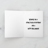 ハロウィーンハッピーバースデーカード カード (内部)