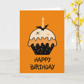 ハロウィーンハッピーバースデーカード カード (黄色い花)