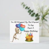 ハロウィーンハッピーバースデー ポストカード (スタンド正面)