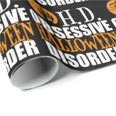 ハロウィーンハト幽霊のよく出るリントハウスブラック ラッピングペーパー (ロールコーナー)