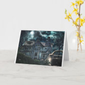 ハロウィーンハビクトリアンウス カード (黄色い花)