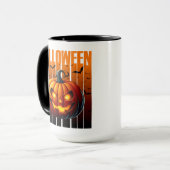 ハロウィーンハボク – ジャックとこうもり マグカップ (正面左)