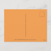 ハロウィーンハミングバード&ハロウィーンのカボチャのちょうちんウィムシー シーズンポストカード (裏面)