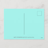 ハロウィーンハミングバード&ハロウィーンのカボチャのちょうちんウィムシー シーズンポストカード (裏面)