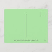 ハロウィーンハミングバード&ハロウィーンのカボチャのちょうちんウィムシー シーズンポストカード (裏面)