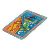 ハロウィーンハミングバード&ハロウィーンのカボチャのちょうちんウィムシー マグネット (左側)