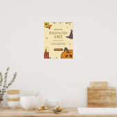 ハロウィーンハロウィンセールのチラシ,ハロウィーンナイト ポスター (キッチン)