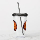 ハロウィーンハロウィーンのカボチャのちょうちんカボチャ顔とスパイダー アクリルタンブラー (左)