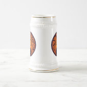 ハロウィーンハロウィーンのカボチャのちょうちんカボチャ顔とスパイダー ビールジョッキ (中央)