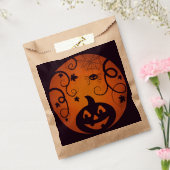 ハロウィーンハロウィーンのカボチャのちょうちんカボチャ顔とスパイダー フェイバーバッグ (封をした状態)