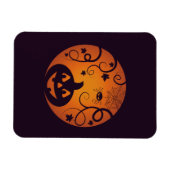 ハロウィーンハロウィーンのカボチャのちょうちんカボチャ顔とスパイダー マグネット (横)