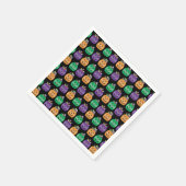 ハロウィーンハロウィーンのカボチャのちょうちんキャンディパイル スタンダードカクテルナプキン (角)