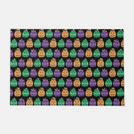 ハロウィーンハロウィーンのカボチャのちょうちんキャンディパイル ドアマット