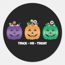 ハロウィーンハロウィーンのカボチャのちょうちんキャンディパイル ラウンドシール