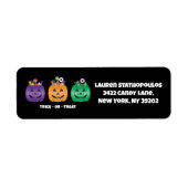ハロウィーンハロウィーンのカボチャのちょうちんキャンディパイル ラベル (正面)