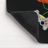 ハロウィーンハロウィーンのカボチャのちょうちんゲーマーボーイズキッズメンズおもしろいH マウスパッド (コーナー)