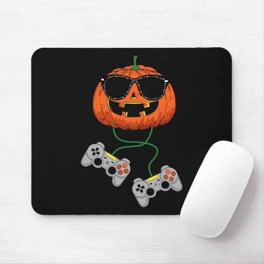 ハロウィーンハロウィーンのカボチャのちょうちんゲーマーボーイズキッズメンズおもしろいH マウスパッド (マウス)