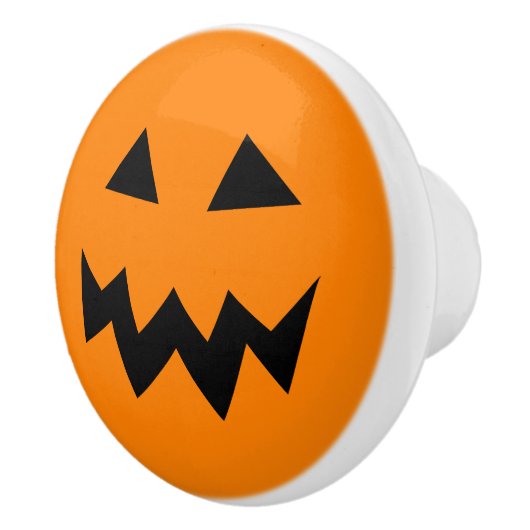 ハロウィーンハロウィーンのカボチャのちょうちんドア&ドロワープルノブ セラミックノブ (右)