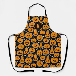 ハロウィーンハロウィーンのカボチャのちょうちんパンプキパターン（の模様が）あるンス エプロン