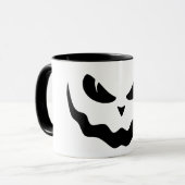 ハロウィーンハロウィーンのカボチャのちょうちんパンプキンクリーミー顔 マグカップ (正面左)