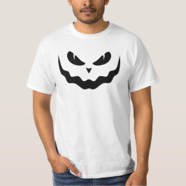 ハロウィーンハロウィーンのカボチャのちょうちんパンプキンクリーミー顔 Tシャツ