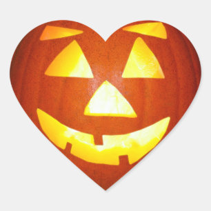 ハロウィーンハロウィーンのカボチャのちょうちんパンプキンハートシー ハートシール