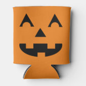 ハロウィーンハロウィーンのカボチャのちょうちんパンプキン顔 缶クーラー (正面)