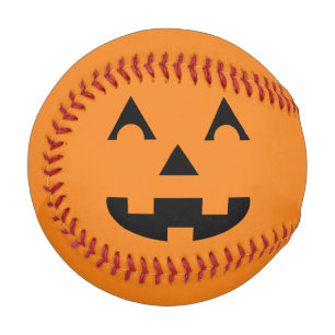 ハロウィーンハロウィーンのカボチャのちょうちんパンプキン顔 野球ボール