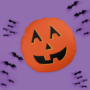 ハロウィーンハロウィーンのカボチャのちょうちんパンプキン ラウンドクッション