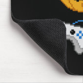 ハロウィーンハロウィーンのカボチャのちょうちんピクセル化ゲームゲーマーボー マウスパッド (コーナー)