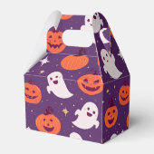 ハロウィーンハロウィーンのカボチャのちょうちん幽霊パターン フェイバーボックス (裏面サイド)
