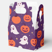 ハロウィーンハロウィーンのカボチャのちょうちん幽霊パターン フェイバーボックス (オープン)