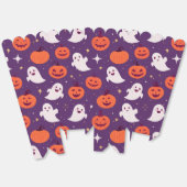 ハロウィーンハロウィーンのカボチャのちょうちん幽霊パターン フェイバーボックス (見開き)