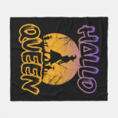 ハロウィーンハロクイーン フリースブランケット (正面(横))