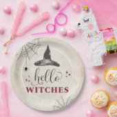 ハロウィーンハローウィッチおもしろいバチェロレッテ ペーパープレート (パーティー)