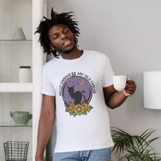 ハロウィーンハローダークネス旧友ブラックキャット Tシャツ