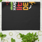 ハロウィーンハンサム誕生日 キッチンタオル (折り畳み)